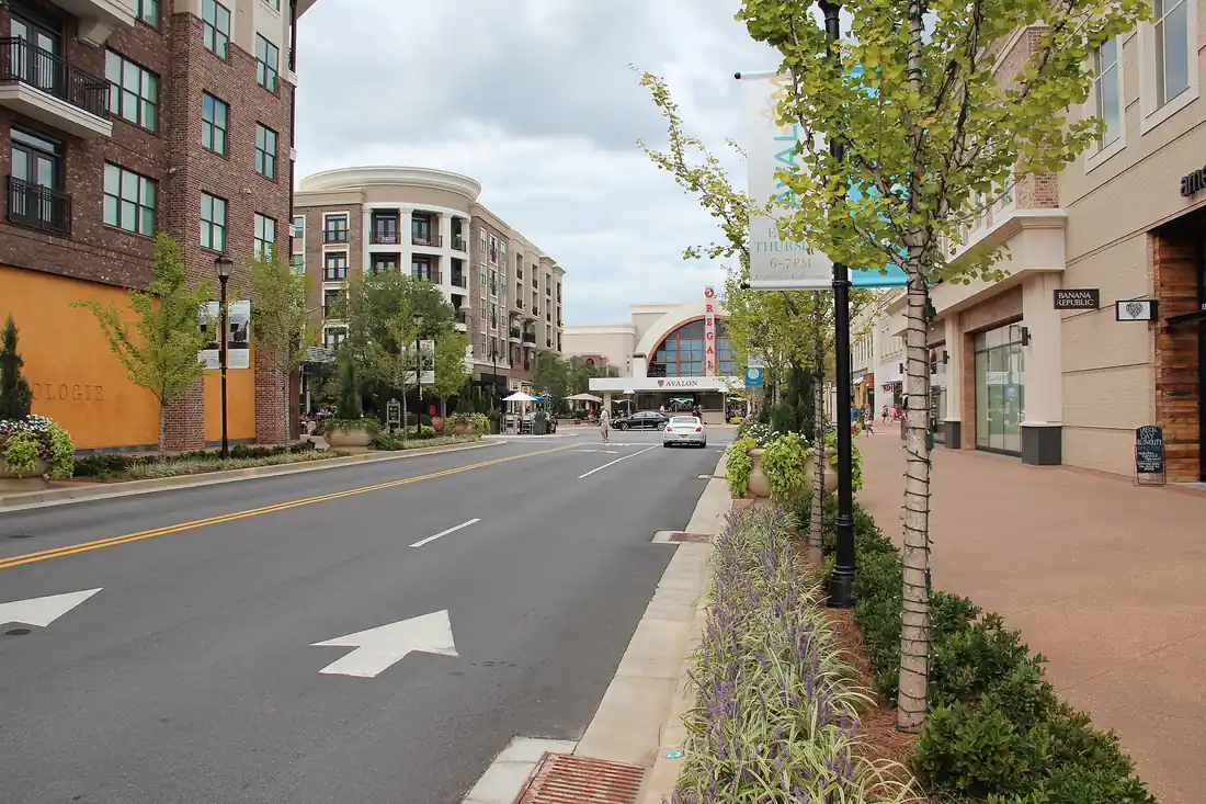 The Avalon mixed-use development in Alpharetta, Georgia