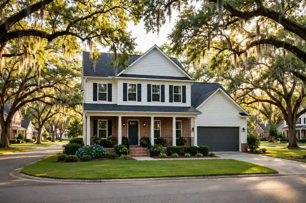 Two-storey family home on a tree-lined street in the Webb Bridge area